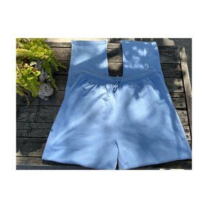 90s Cache Creek Baby Blue Fleece Sweat Pants 100% Cotton Tie Waist Straight 3X